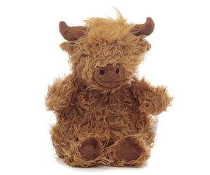 Puckator Highland Coo Cow Microwavable Plush Wheat & Lavender Heat Pack - Heating Pads - Hot and Ice Cold Cool Pack Packs Bag for Sport Injuries Knee Back Pain - Bed Warmer - Wellness Health Products
