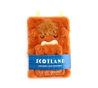 Puckator Highland Coo Plush Notebook with Pouch & Mini Notebook - School Teacher Student Homework Study Planner Notepad - Collage University Essentials Journals Planners Jotter Uni Gifts Supplies