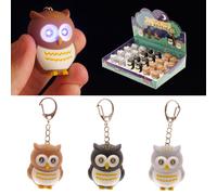 Puckator Hooting Owl LED Keyring with Sound OWL24 | Acotis - Iron / Plastic