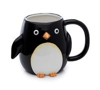 Puckator Huddle Penguin Ceramic Shaped Handle Tea Coffee Mug - Funny Home Accessories - Cute Gifts for Girlfriend - Large Mugs for Men Women Hot Drinks Cute Cups Presents Secret Santa Gift Cup Set