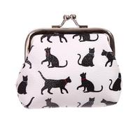 Puckator I Love My Cat Silhouette Tic Tac Purse - Ladies Women's Womens Slim Purses Wallets Wallet for Women - Coin Pouch Purse Men - Card Holder with Zip - Small Cash Wallet Bag Bags UK