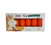 Puckator Inkredible Carrot Highlighter Pen Set of 6
