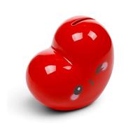 Puckator J'Adoramals Red Heart Ceramic Money Box - Home Money Safe Coin Swear Jar Jars Box Boxes Tin - Piggy Banks Bank Safes For Adults Kids Teens Boys Girls - Moneyboxes