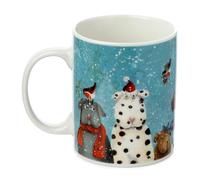 Puckator Jan Pashley Christmas Dogs Porcelain Tea Coffee Mug - Funny Home Accessories - Cute Gifts for Girlfriend - Large Mugs for Men Women Hot Drinks - Cute Cups Presents Secret Santa Gift Cup Set