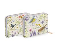 Puckator Jan Pashley Wings & Wildflowers Zip Around Small Wallet Purse - Ladies Women's Womens Slim Purses Wallets Wallet for Women Coin Pouch Purse Men Card Holder with Zip Cash Wallet Bag Bags UK