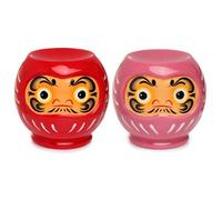 Puckator Japanese Daruma Ceramic Oil Burner -Ceramic -Living Room Accessories - Wax Liquidizer - Oil Burners For Essential Oils - Wax Burners - Scents Melter - Wax Melt Holder - Room Fragrance