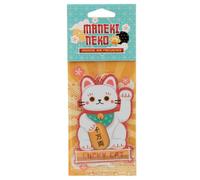 Puckator Jasmine White Maneki Neko Lucky Cat Air Freshener - Diffuser Room Fragrance Air Fresheners For Home Bathroom - Small Aroma Mist Scent Diffusers - Odour Neutraliser Freshener - Smoke Remover
