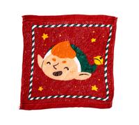 Puckator Jingle Bunch Christmas Compressed Travel Towel XCT31 | Acotis - Cotton / Polyester