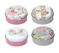 Puckator Julie Dodsworth Pink Botanical Lip Balm in a Tin - Lip Care Stick Balms Chapstick Holiday Essentials For Women Family - Lipbalm Moisturiser Exfoliator Cream - Pretty Cute Lip Blam Bam