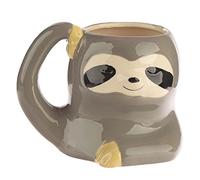 Puckator Just Hanging Around Sloth Ceramic Shaped Tea Coffee Mug - Funny Home Accessories - Cute Gifts for Girlfriend - Large Mugs for Men Women Hot Drinks - Cups Presents - Secret Santa Gift Cup Set