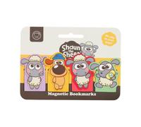Puckator Kawaii Cute Shaun the Sheep Magnetic Bookmark Set - Cute Magnetic Bookmarks - Secret Santa Gifts for Book Marks Mark Page Marker Markers Tabs Stuff - Presents Gift for Lovers Women Men Kids