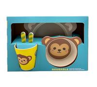 Puckator KIDS01 Adoramals Reusable Melamine Kids Set