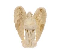 Puckator Kneeling Angel Figurine Tea Light Candle Holder - Bathroom Fireplace Shelf Ornament - Tealight Holders - Glass - New Home Gifts - Living Room Accessories - Gothic Agel Gifts For Women