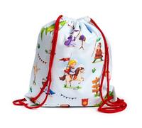 Puckator Knights & Dragons Canvas Drawstring Bag - Swimming Bag - Drawstring Bags For Kids - Gym Pe Bag - Festival Bags For Women - Gymnastics Bag - String Sport Bag - Backpack - Yoga Equipment Bag