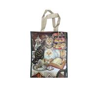 Puckator Lisa Parker Brewed Prophecies Cat Reusable Shopping Bag - Canvas Tote Bag - Cotton Tote Bags - Eco Gifts for Women and Men - Cloth Shopping Bag Fabric Bag Foldable Bags for Shopping Handbag