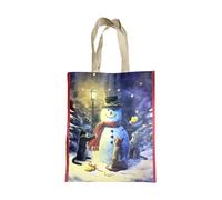 Puckator Lisa Parker Christmas Cats & Snowman Reusable Shopping Bag