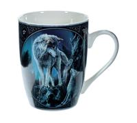 Puckator Lisa Parker Guidance Wolf Design Porcelain Mug - Funny Home Accessories - Cute Gifts for Girlfriend - Large Mugs for Men Women Hot Drinks - Cute Cups Presents - Secret Santa Gift - Cup Set