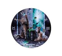 Puckator Lisa Parker Hubble Bubble Cat and Kitten Picture Clock - Wall Clock Clocks - Mens Cute Cool Preppy Home Gaming Room Bedroom Office Decor Decoration - Asthetic Accessories Stuff Men Things