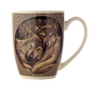 Puckator Lisa Parker Loyal Companions Wolf Porcelain Mug - Funny Home Accessories - Cute Gifts for Girlfriend - Large Mugs for Men Women Hot Drinks - Cute Cups Presents - Secret Santa Gift - Cup Set