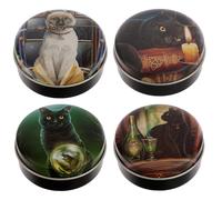 Puckator Lisa Parker Magical Cats Lip Balm in a Tin - Lip Care Stick Balms Chapstick Holiday Essentials For Women Family - Lipbalm Moisturiser Exfoliator Cream - Pretty Cute Lip Blam Bam
