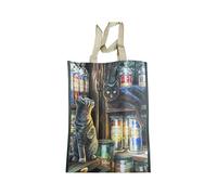 Puckator Lisa Parker Magical Emporium Cat Reusable Shopping Bag - Canvas Tote Bag - Cotton Tote Bags - Eco Gifts for Women and Men - Cloth Shopping Bag - Fabric Bag Foldable Bags for Shopping Handbag