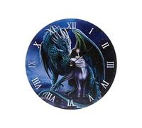 Puckator Lisa Parker Protector Magick Dragon & Unicorn Picture Clock - Wall Clock Clocks Mens Cute Cool Preppy Home Gaming Room Bedroom Office Decor Decoration Asthetic Accessories Stuff Men Things