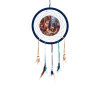 Puckator Lisa Parker Purrlock Holmes Cat Dreamcatcher 33cm DCPB02W | Acotis - Polyester / Plastic