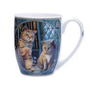 Puckator Lisa Parker Purrlock Holmes Cat Porcelain Mug - Funny Home Accessories - Cute Gifts for Girlfriend - Large Mugs for Men Women Hot Drinks - Cute Cups Presents - Secret Santa Gift - Cup Set