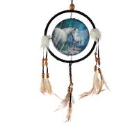 Puckator Lisa Parker The Journey Home Unicorn Dreamcatcher 16cm DCPB06H | Acoti - Wood / Polyester / Nylon / Acrylic
