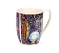 Puckator Lisa Parker The Witch's Apprentice Cat Porcelain Mug - Funny Home Accessories - Cute Gifts for Girlfriend - Large Mugs for Men Women Hot Drinks - Cute Cups Presents Secret Santa Gift Cup Set