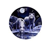 Puckator Lisa Parker Warriors of Winter Wolf Picture Clock - Wall Clock Clocks - Mens Cute Cool Preppy Home Gaming Room Bedroom Office Decor Decoration - Asthetic Accessories Stuff Men Things