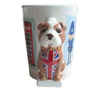 Puckator London British Bulldog Shaped Handle Ceramic Coffee Mug, Food Safe, Decorative Gift Box, Home Kitchen Office, Tea Coffee Hot Chocolate