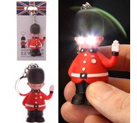 Puckator London Guardsman LED Keyring with Sound (Rule Britannia) Key Chains For Men - Key Wallets For Men Small Toys For Mystery Boxes Small Gifts For Kids Keychain Cute Metal And Resin Keyring