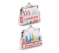 Puckator London Icons London Souvenir Tic Tac Purse - Ladies Women's Womens Slim Purses Wallets Wallet for Women - Coin Pouch Purse Men - Card Holder with Zip - Small Cash Wallet Bag Bags UK