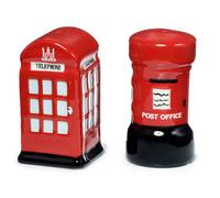 Novelty Ceramic Telephone and Letterbox Salt and Pepper Set