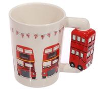 Puckator London Icons Red Routemaster Bus Ceramic Shaped Handle Tea Coffee Mug Funny Home Accessories Cute Gifts for Girlfriend Large Mugs for Men Women Hot Drinks Cups Presents Secret Santa Gift