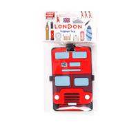 Puckator London Icons Red Routemaster Bus PVC Luggage Tag