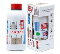 Puckator London Icons Hot & Cold Drinks Bottle 350Ml, Red