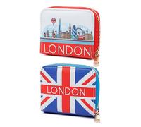 Puckator London Icons Zip Around Small Wallet Purse - Ladies Women's Womens Slim Purses Wallets Wallet for Women - Coin Pouch Purse Men - Card Holder with Zip - Small Cash Wallet Bag Bags UK