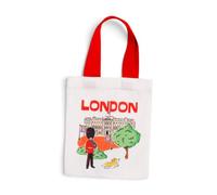 Puckator London Souvenir Big Ben & Buckingham Palace Reusable Small Tote Bag - Canvas Cloth Shopping Fabric Cotton Tote Bag Bags - Eco Gifts for Women and Men - Foldable Bags for Shopping - Handbag