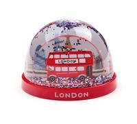Puckator London Souvenir London Bus Small Glitter Snow Storm - Home Decoration - Plastic Snow Globes For Adults - With Real Glass - Snow Dome - Resin - Beautiful Snow Globes Uk