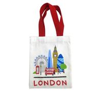 Puckator London Souvenir Reusable Tote Bag - Canvas Tote Bag - Cotton Tote Bags - Eco Gifts for Women and Men - Cloth Shopping Bag - Fabric Bag - Foldable Bags for Shopping - Handbag
