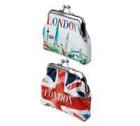 Puckator London Tour and Union Flag Tic Tac Purse - Ladies Women's Womens Slim Purses Wallets Wallet for Women - Coin Pouch Purse Men - Card Holder with Zip - Small Cash Wallet Bag Bags UK