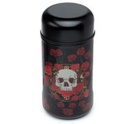 Puckator LPOT23A Skulls & Roses Reusable Stainless Hot & Cold Thermal Insulated Lunch Pot/Snack Pot 500ml