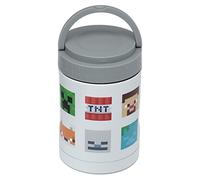 Puckator LPOT26A Minecraft Faces Reusable Stainless Hot & Cold Thermal Insulated Lunch Pot/Snack Pot 500ml