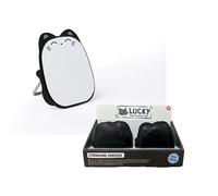 Puckator Lucky the Black Cat Free Standing Mini Compact Mirror - Small Tiny Holiday Handbag Essentials Makeup Gift Sets For Women Teen Girls Compact Pocket Mirror - Cosmetics Mirrors Stocking Fillers
