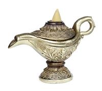 Puckator Magic Lamp Backflow Incense Burner - Home Zen Meditation Decor Accessories - Incense Waterfall Cone Burner - Spiritual Feng Shui Gothic Goth Relaxation Gifts Gift - Desk Ornaments