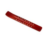 Puckator Mango Wood Ashcatcher Incense Stick Burner with Brass Stars Inlay - Zen Spiritual Modern Gothic Home Room Decor Decorations - Meditation Accessories - Stick Sticks Cone Holder Burner Burners