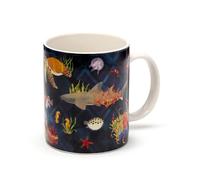 Puckator Marine Kingdom Porcelain Mug - Funny Home Accessories - Cute Gifts for Girlfriend - Large Mugs for Men Women Hot Drinks - Cute Cups Presents - Secret Santa Gift - Cup Set
