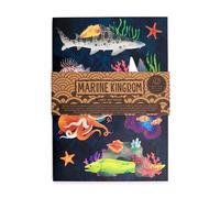 Puckator Marine Kingdom Recycled Paper A5 Notebook - School Teacher Student Homework Study Planner Notepad - Collage University Essentials Journals Planners - Jotter Uni Gifts Stationery Supplies